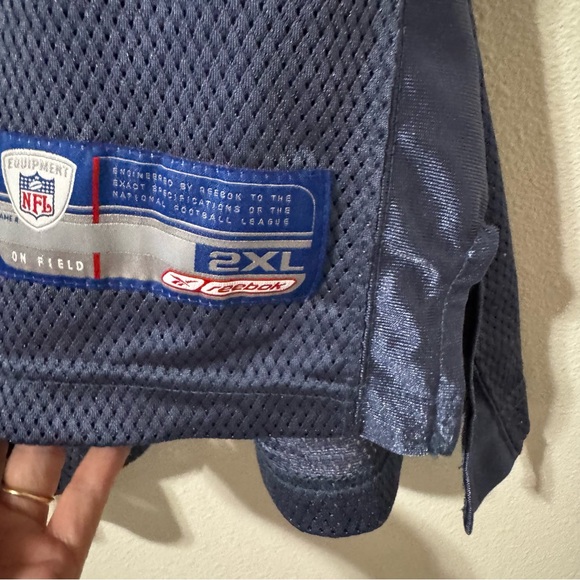 Vintage Seattle Seahawks Hasselbeck 8 Reebok On Field Jersey Blue-2XL - Picture 7 of 12